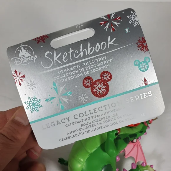 Disney Pete's Dragon Sketchbook Christmas Ornament Legacy 45 Years NEW - Picture 3 of 3